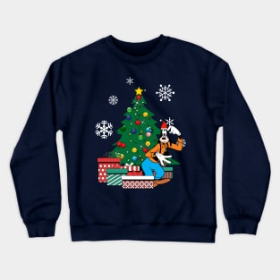 Goofy Around The Christmas Tree Crewneck Sweatshirt